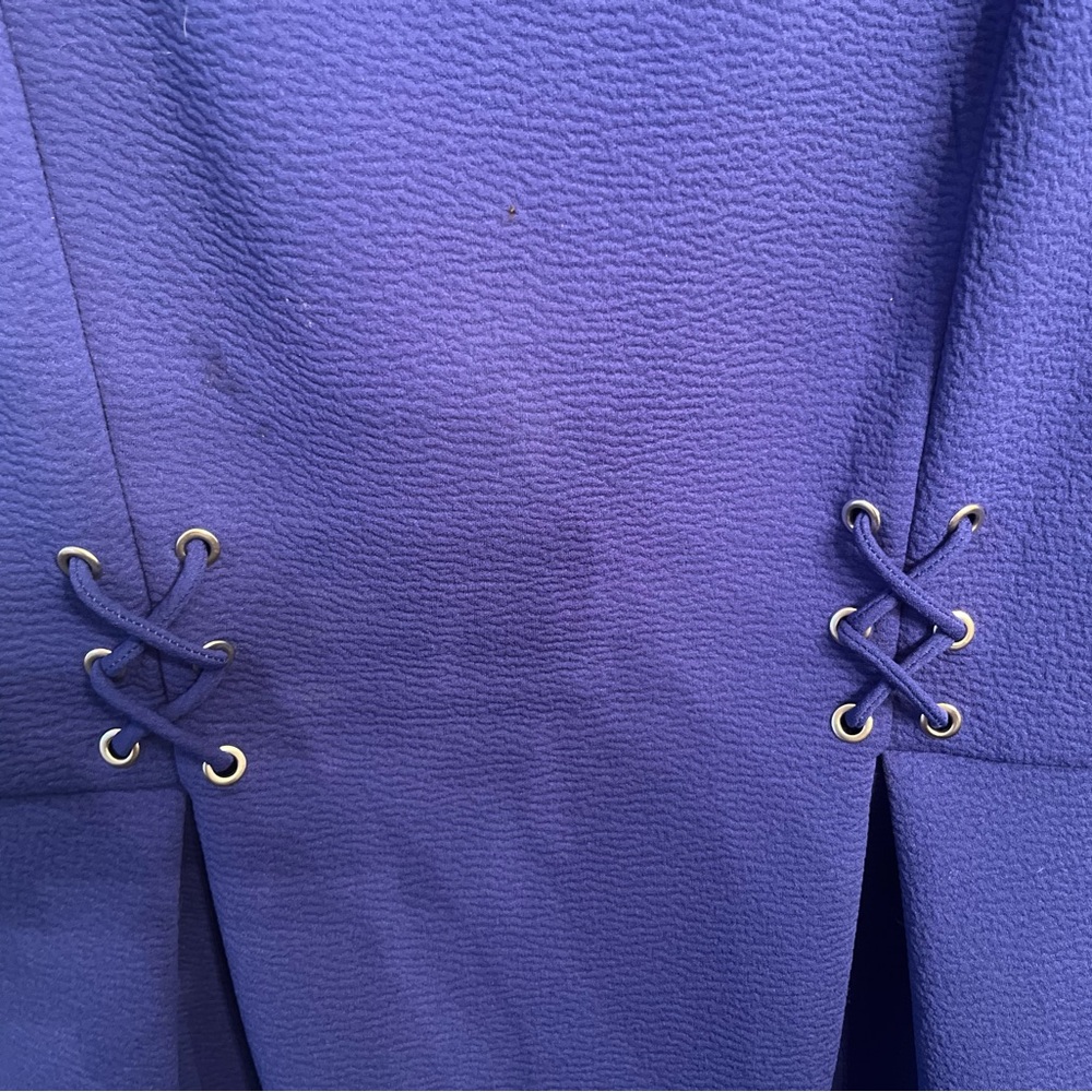 Dynamite Purple Mini Dress with Eyelet Detail - Picture 5 of 7